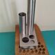 Soliflore, vase, en inox Letang Rémy, modèle rare