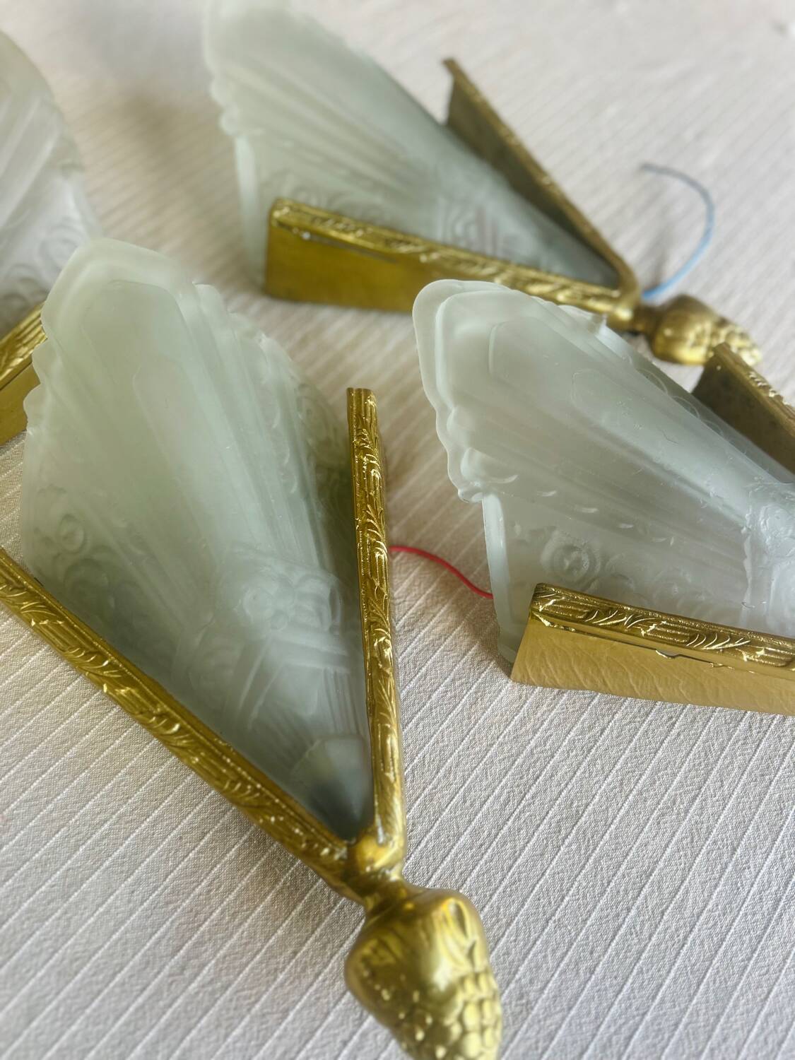 4 Art Deco wall lights