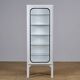 Restored Vintage Iron And Glass Medical Cabinet, 1970s