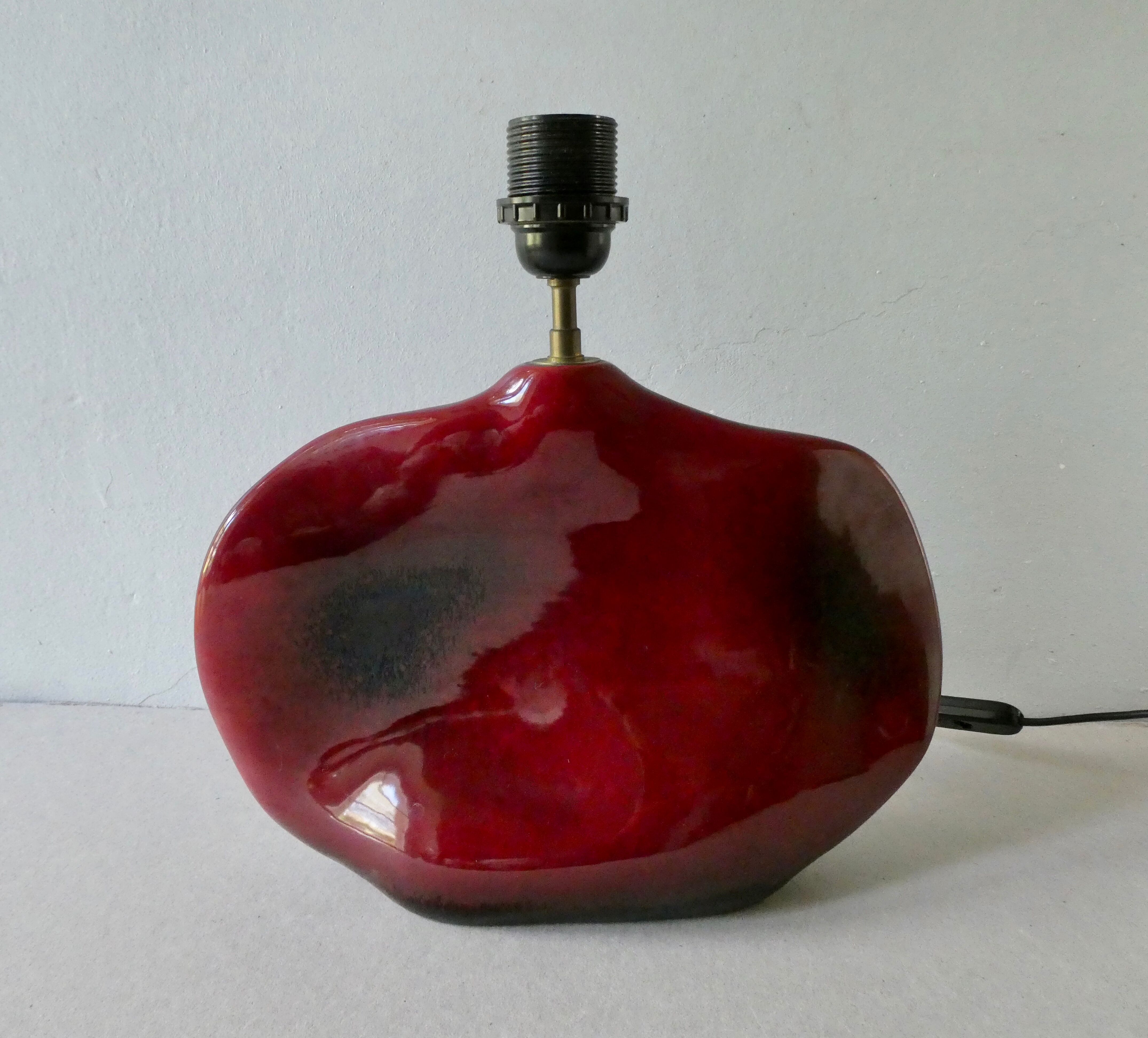 Ceramic lamp shape lens, Idlas, 70s