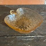 6 Antique Moulded Glass Bowls Pink Amber Apple Shape Vintage #D515