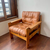 Pine armchair 1970s