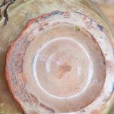 Antique painted glazed earthenware jar FEZ Morocco 19th century