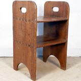 Antique Burmese teak workshop shelf