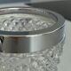 Vintage glass ice bucket – ice tray with metal handles