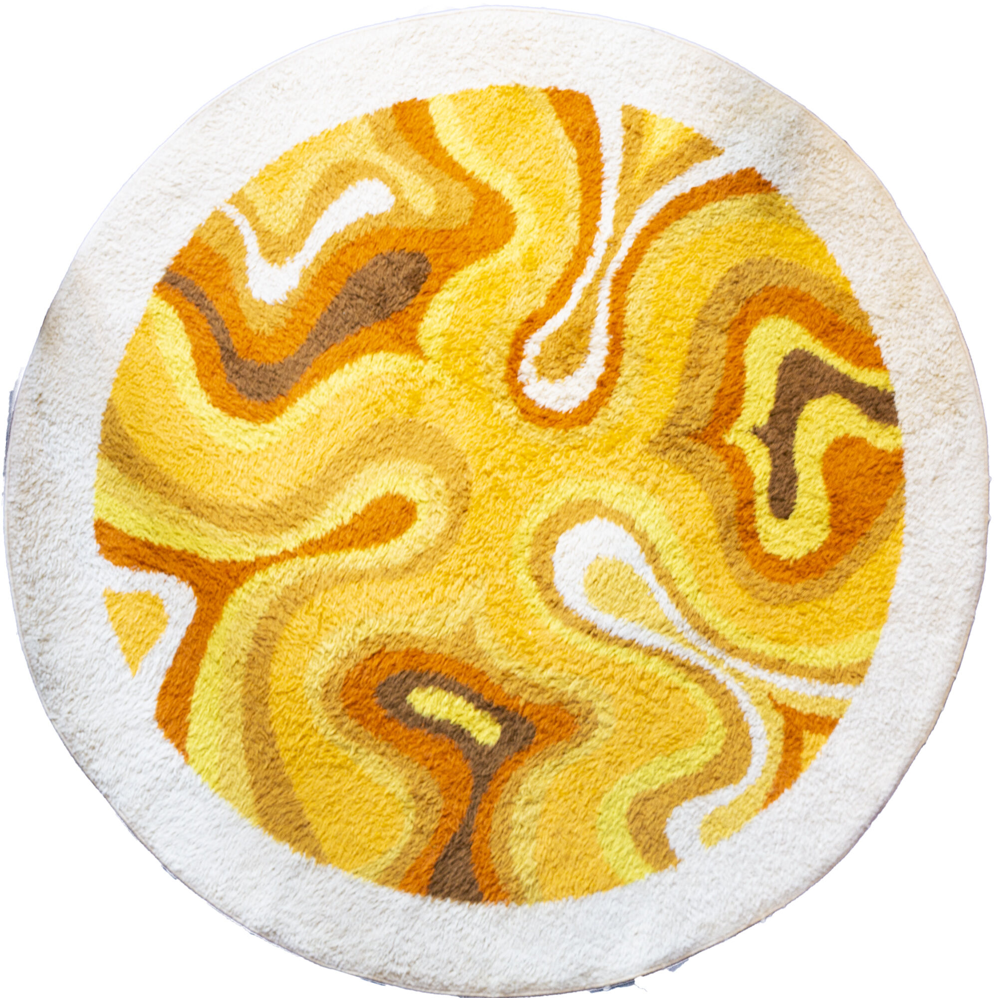 Yellow "Amoebe" Carpet from Desso, 1970