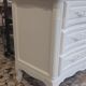 White patinated chest of drawers