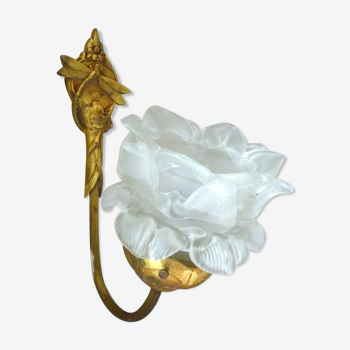 Ancient art nouveau tulip sconce