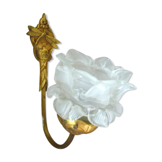 Ancient art nouveau tulip sconce