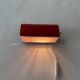 Simple red metal wall light from the AGE, 1970s, Germany.