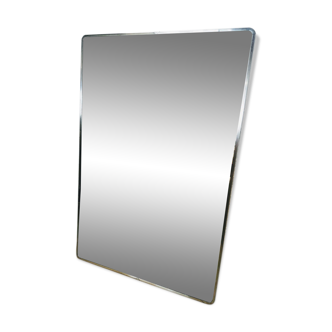 Chrome rectangular mirror 62x92cm