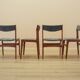 Set of four teak chairs, Danish design, 1970s, made in Denmark