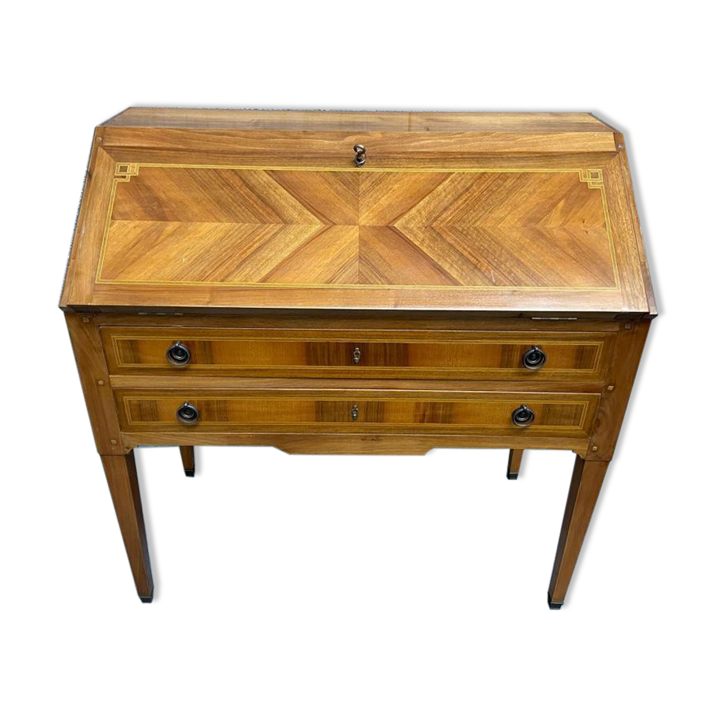 Office scriban Louis XVI walnut 1950