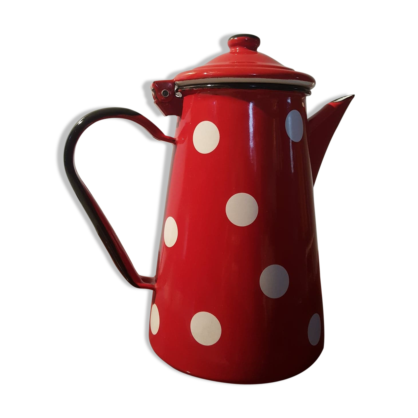 Vintage enamelled teapot