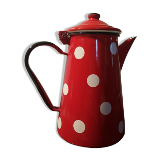 Vintage enamelled teapot