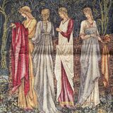 Tapisserie d'Halluin "Le Depart Des Chevaliers" au point de Loiselles