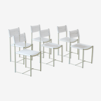 6 chairs "Spaghetti" by Giandomenico Belotti for Alias 1979