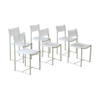 6 chaises "Spaghetti" par Giandomenico Belotti pour Alias 1979