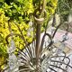 Magnificent Cascade Chandelier in Brass & Crystal Glass 1970s Vintage