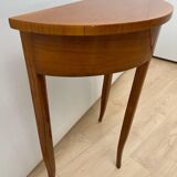 Biedermeier Demi-Lune Console Table in Cherry Wood, South Germany, 1820
