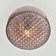 Mid-century modern amethyst glass flush mount, 1970s