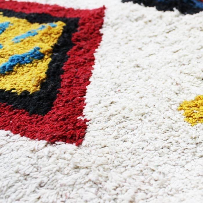 Azilal-style Berber cotton rug 80X180 cm
