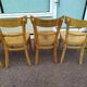 Lot de 12 chaises de bistrot bar bois vintage luterma