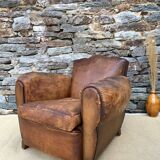 Leather club armchair 1930
