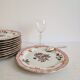 Set of 10 dessert plates Bernardaud Limoges – Compagnie des Indes
