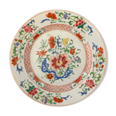 Chinese plate in porcelain pink family, late eighteenth century
