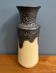U-keramik vase (uberlacker) model 1452-40, yellow and black WGP 1960s