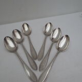 Set of 6 forks and silver spoons in classic style