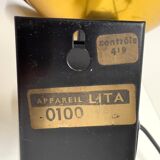 "LITA" Metal Wall Lamp Clamp Lamp with Gold Reflector Vintage 70's