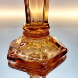 Val Saint Lambert Art deco vaas, serie Luxval model Américain M, rosé kleur