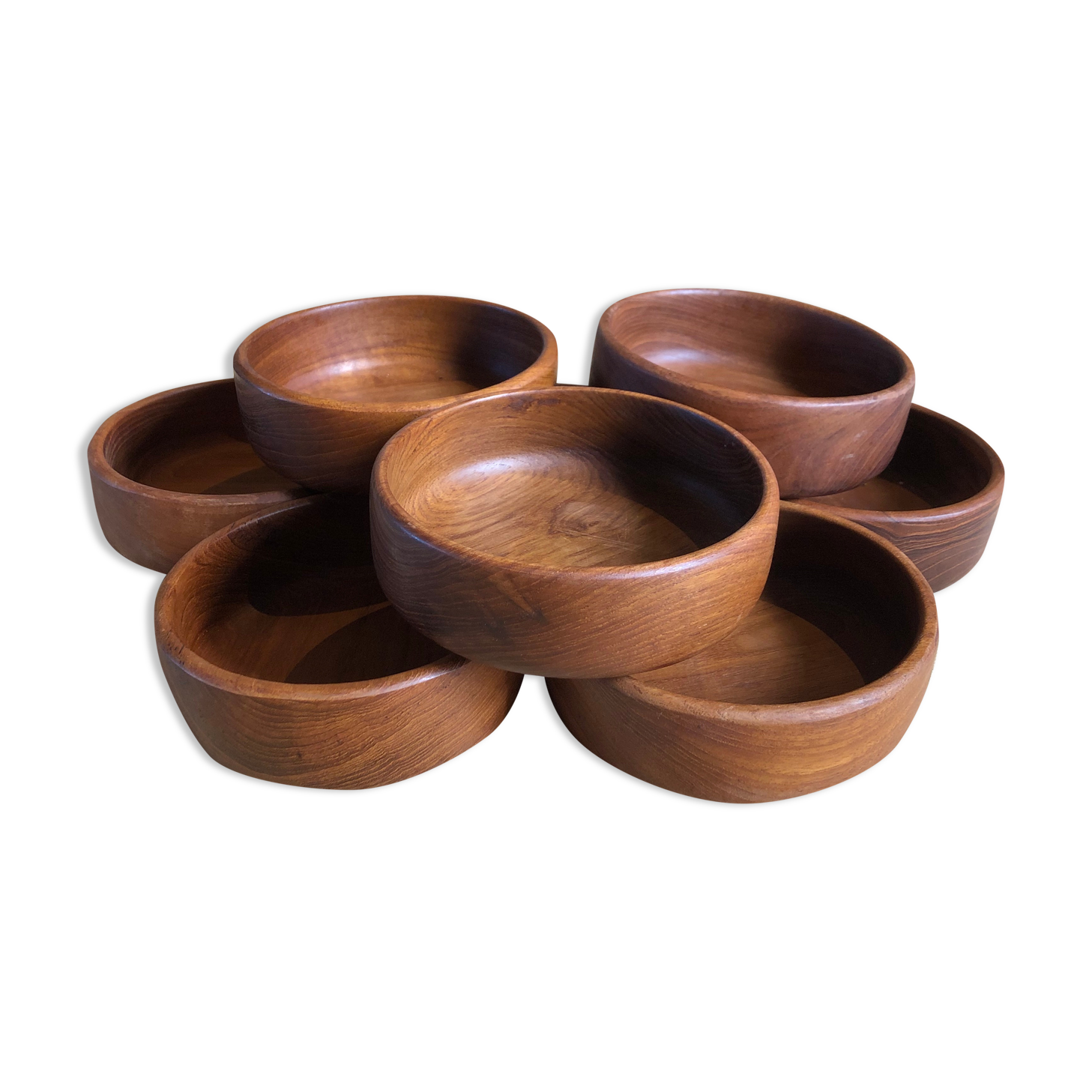 Lot de bols en bois