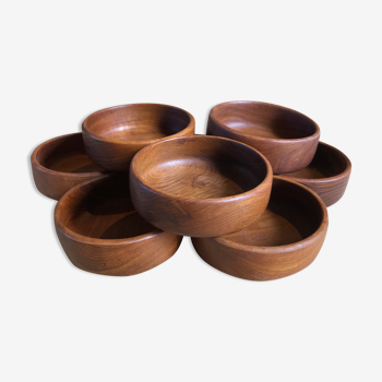 Set of wooden bowls