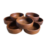 Set of wooden bowls