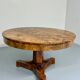 Antique large 19th century Biedermeier art deco walnut table