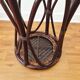 Tabouret/Sellette en rotin et cannage vintage - Années '60/'70