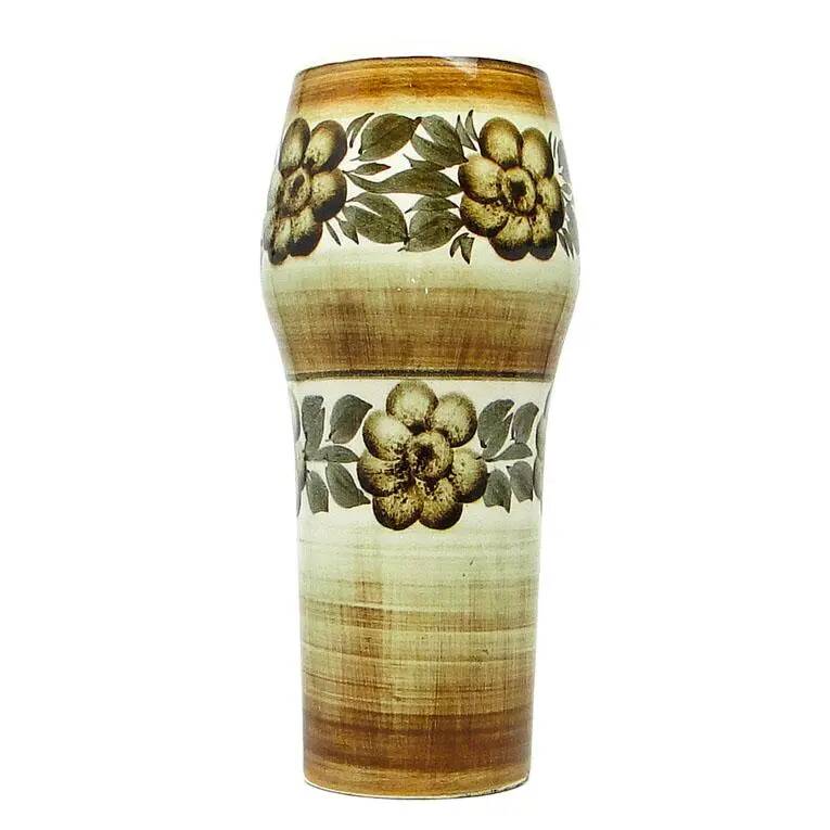 Folk ceramic vase, ceramics, Poland, 1970s