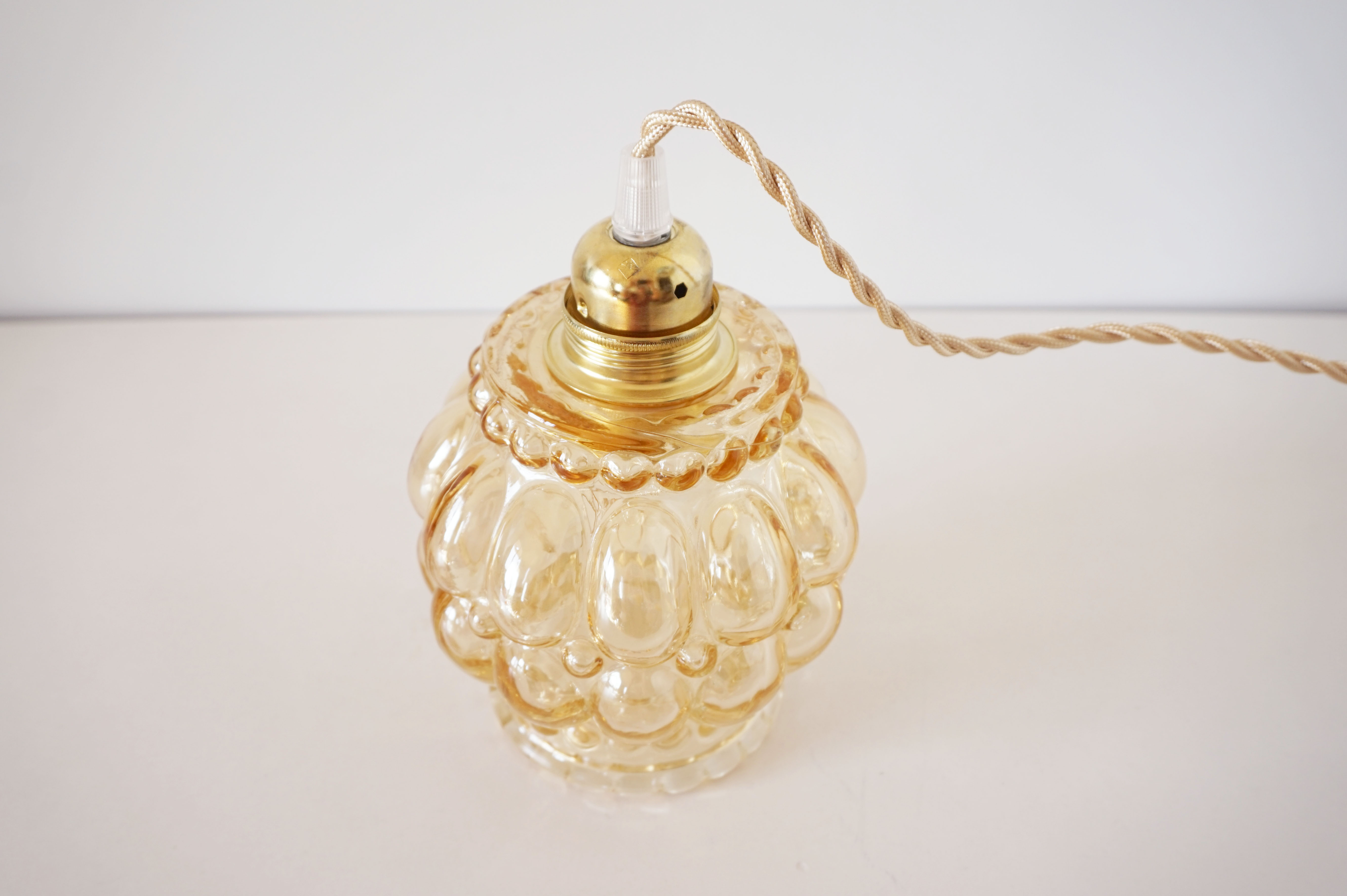 Vintage molded glass globe player