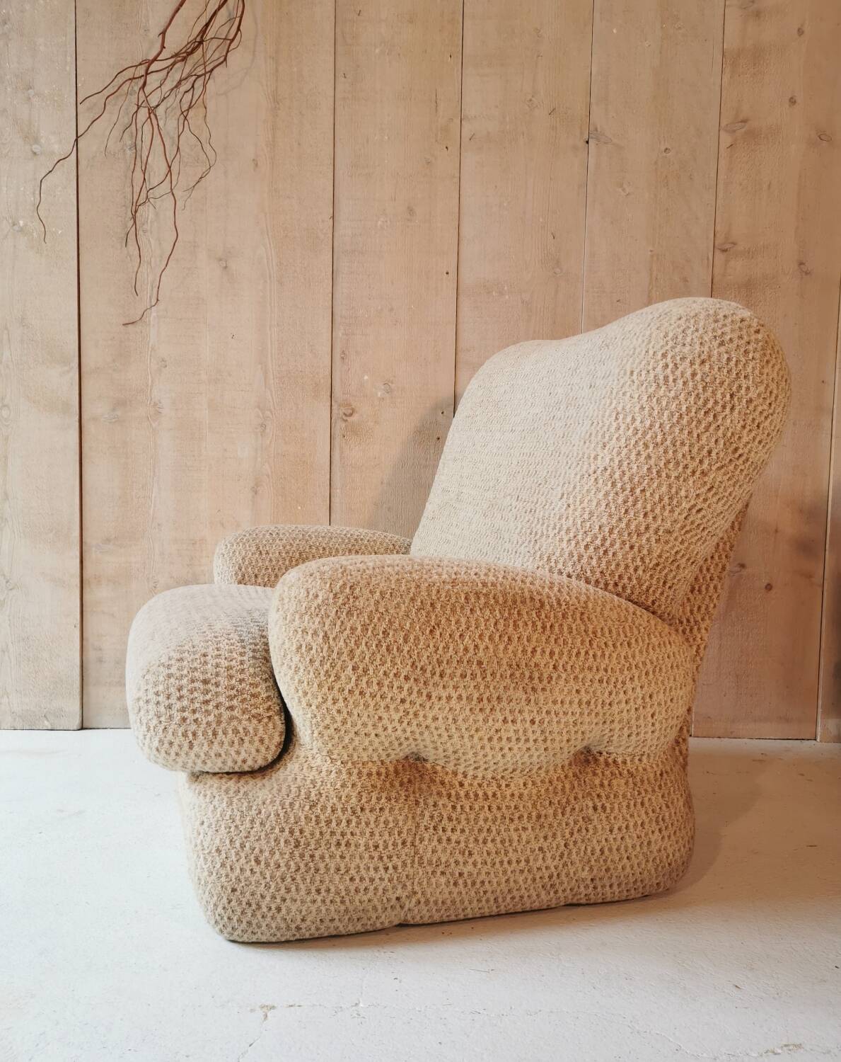 Tweed armchair
