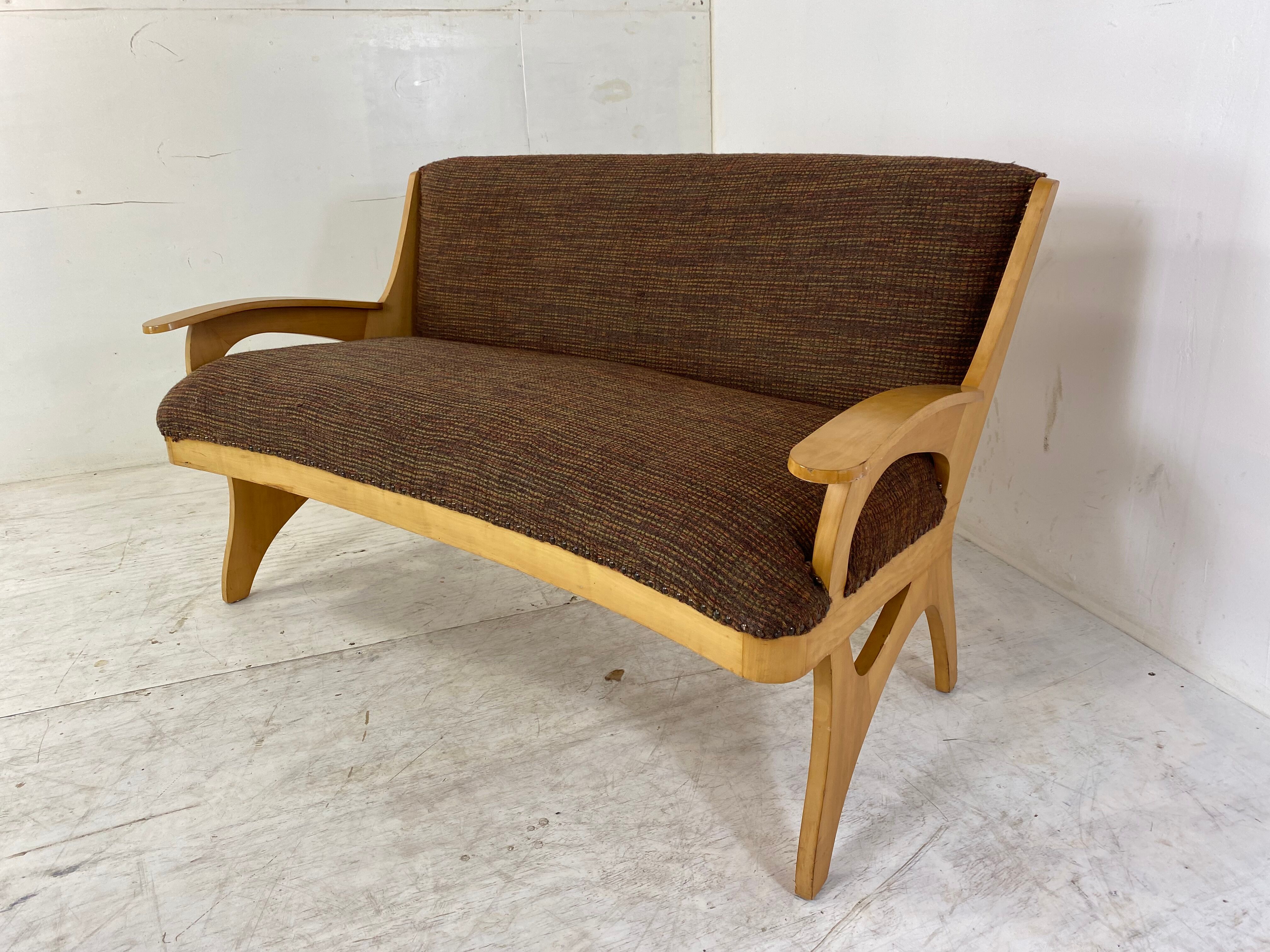 Mid-Century Modernist Two Seater Sofa, 1950s