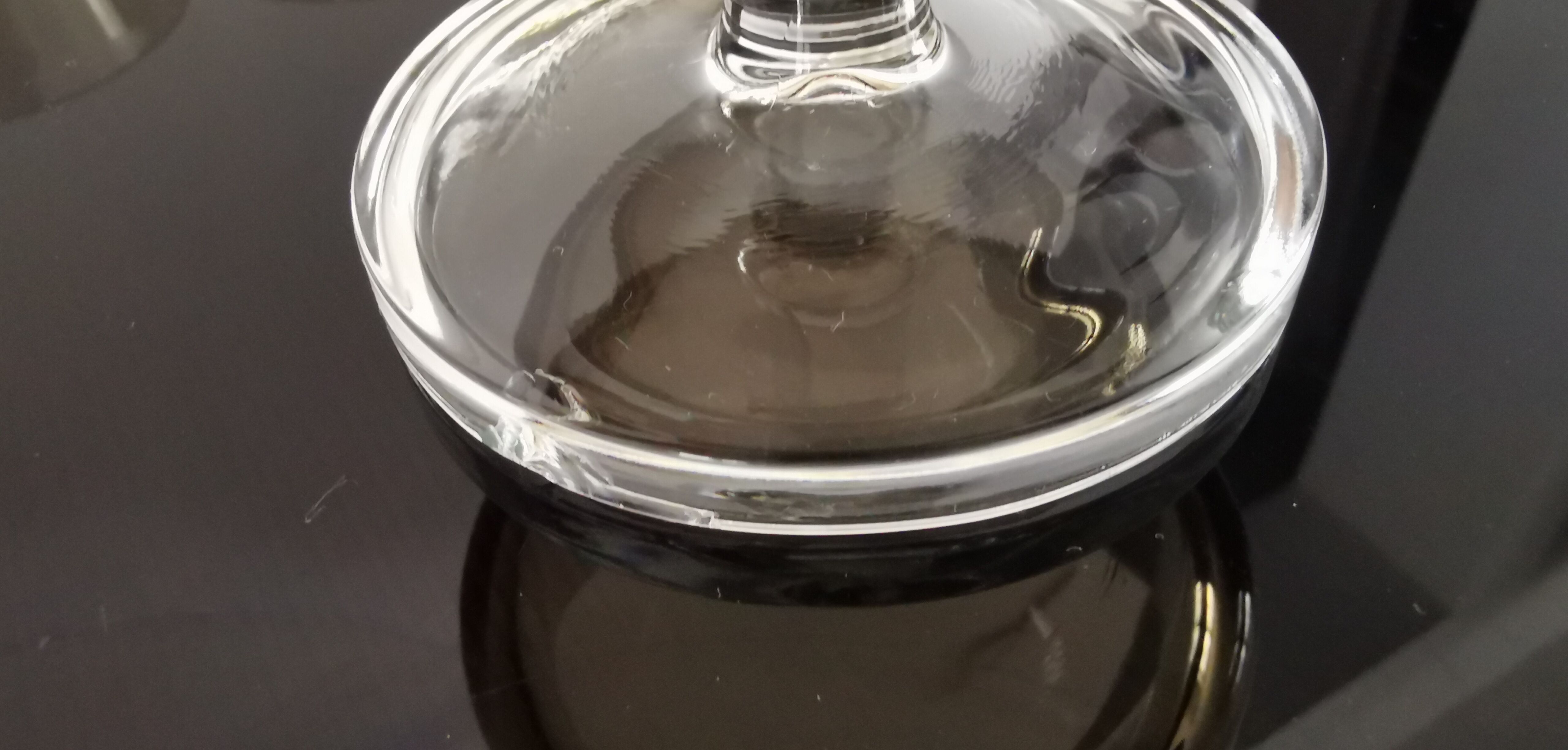 Set of 8 glasses of cavalier Luminarc smoked vintage 70'S champagne