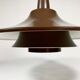 Suspension in chocolate lacquered aluminium produced in Denmark, Scandinavian design 1970-1980