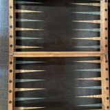 Jeu de jacquet backgammon ancien en bois