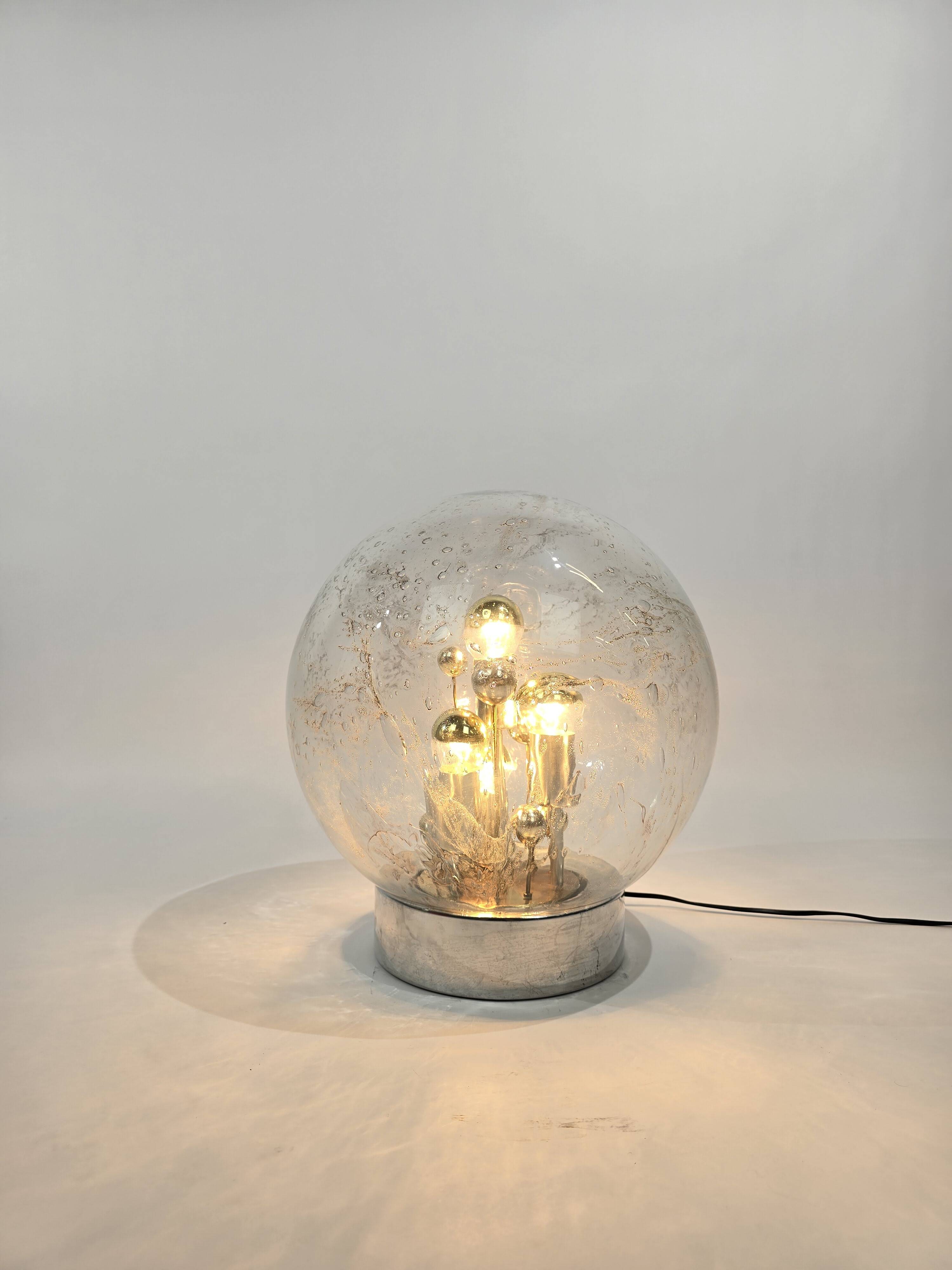Doria Leuchten sputnik Ice Glass table lamp