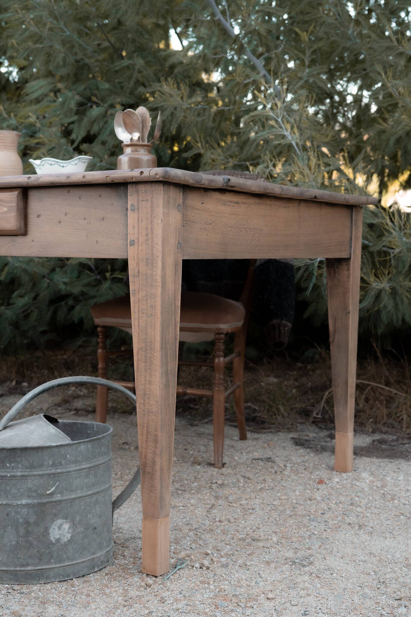 Renovated rustic farmhouse table