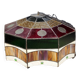 Art style stained glass suspension, diameter 58cm