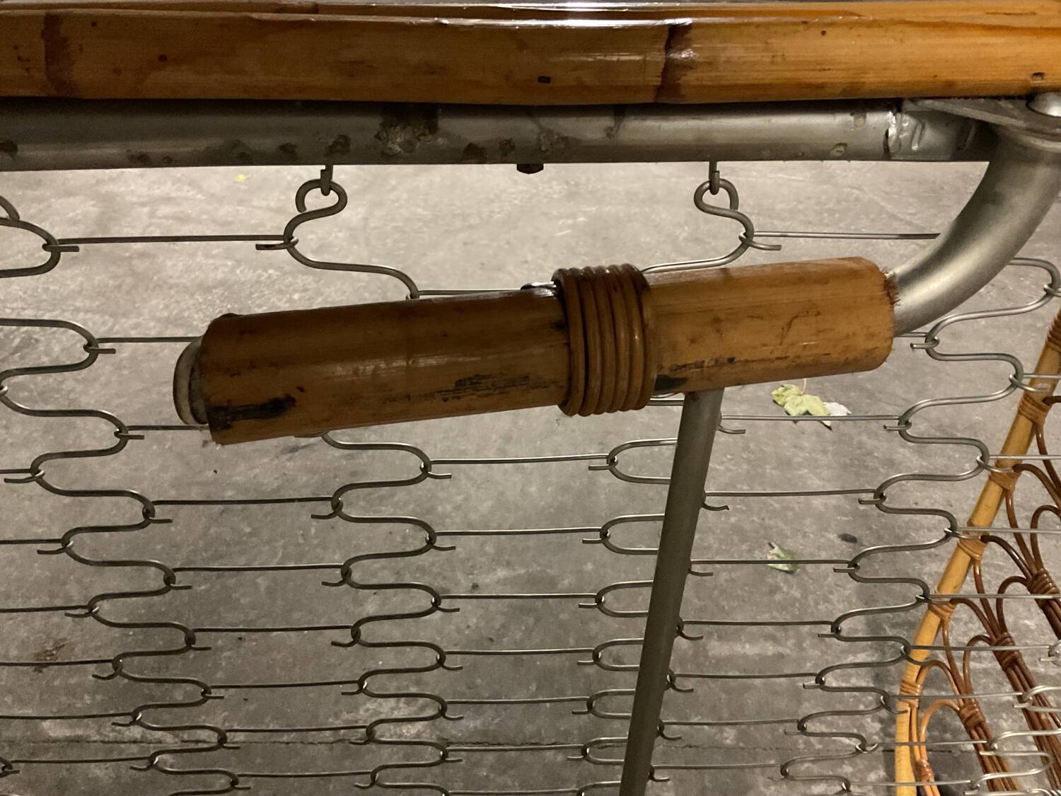 Rattan sofa bed AUDOUX MINNET 60s